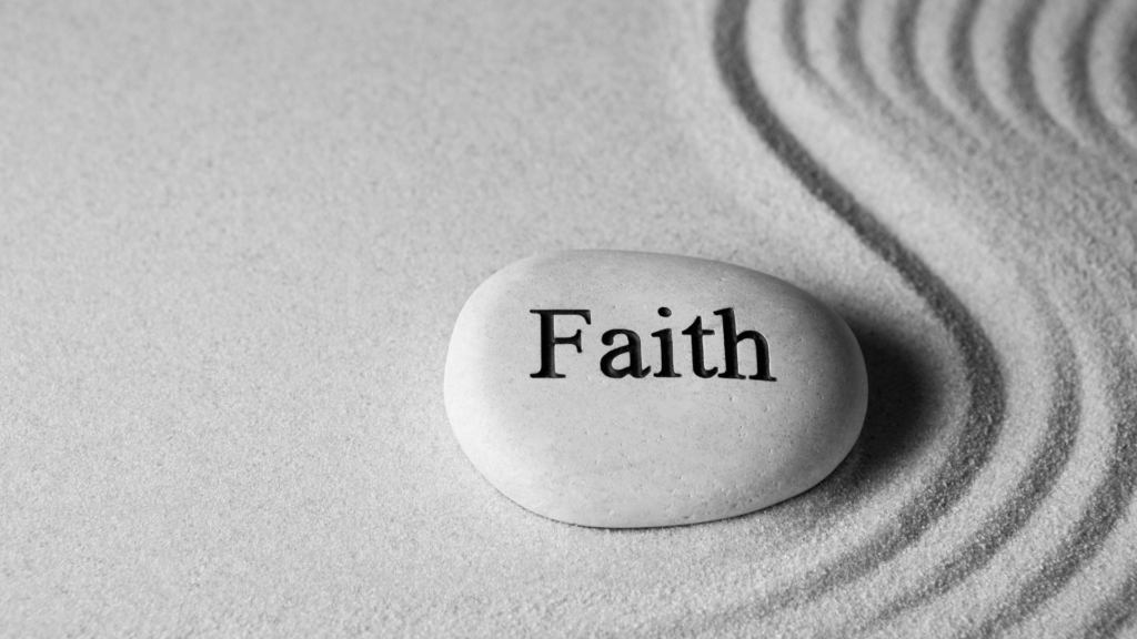 A stone of "faith".