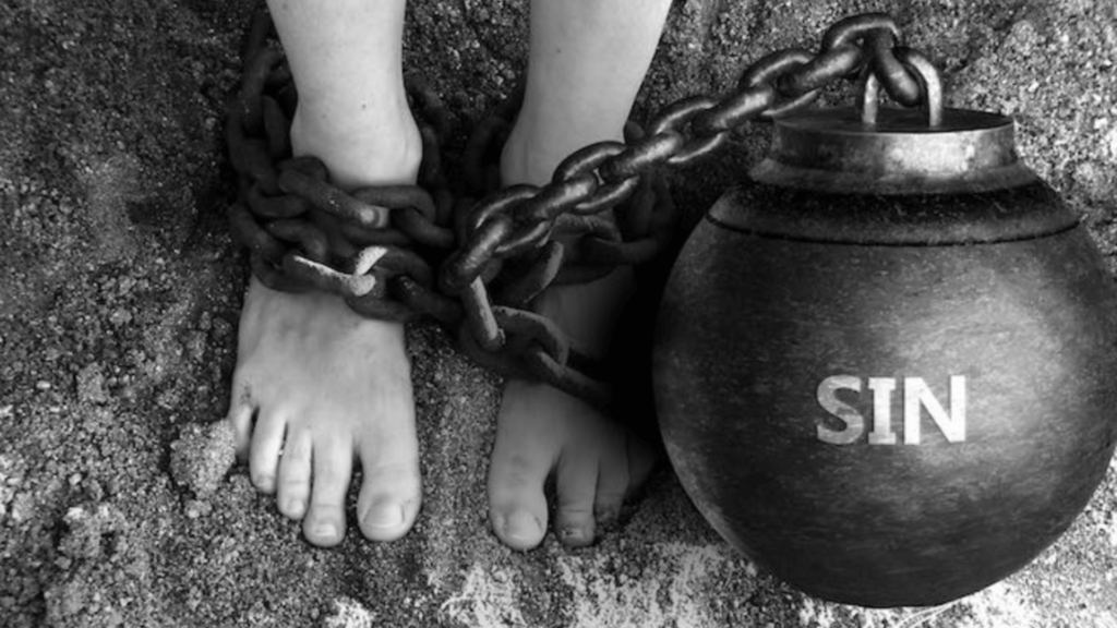 Fleet chained up because of the bondage of sin.